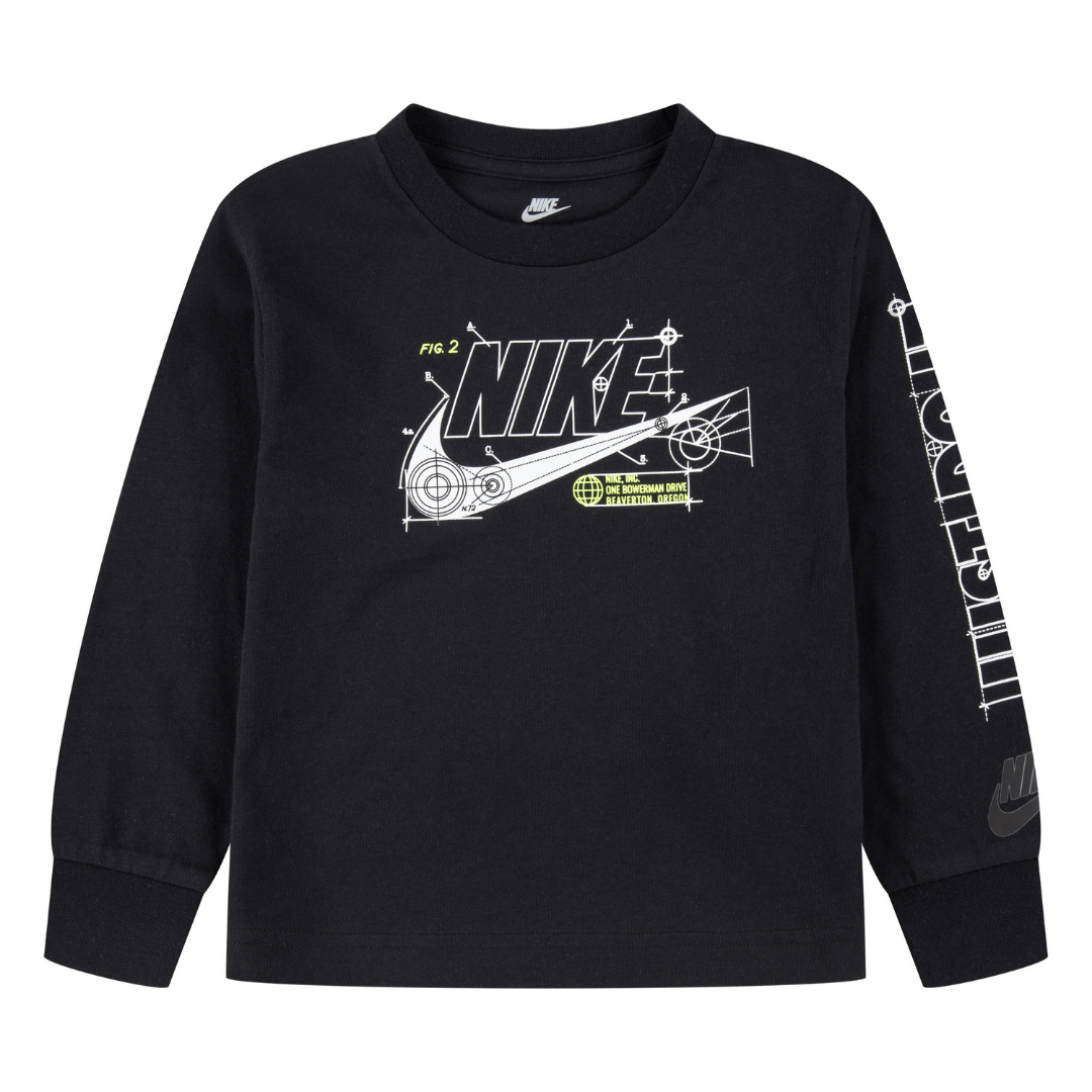 Nike Future Utility Long Sleeve Sweatshirt Black Toddler Rookie MY