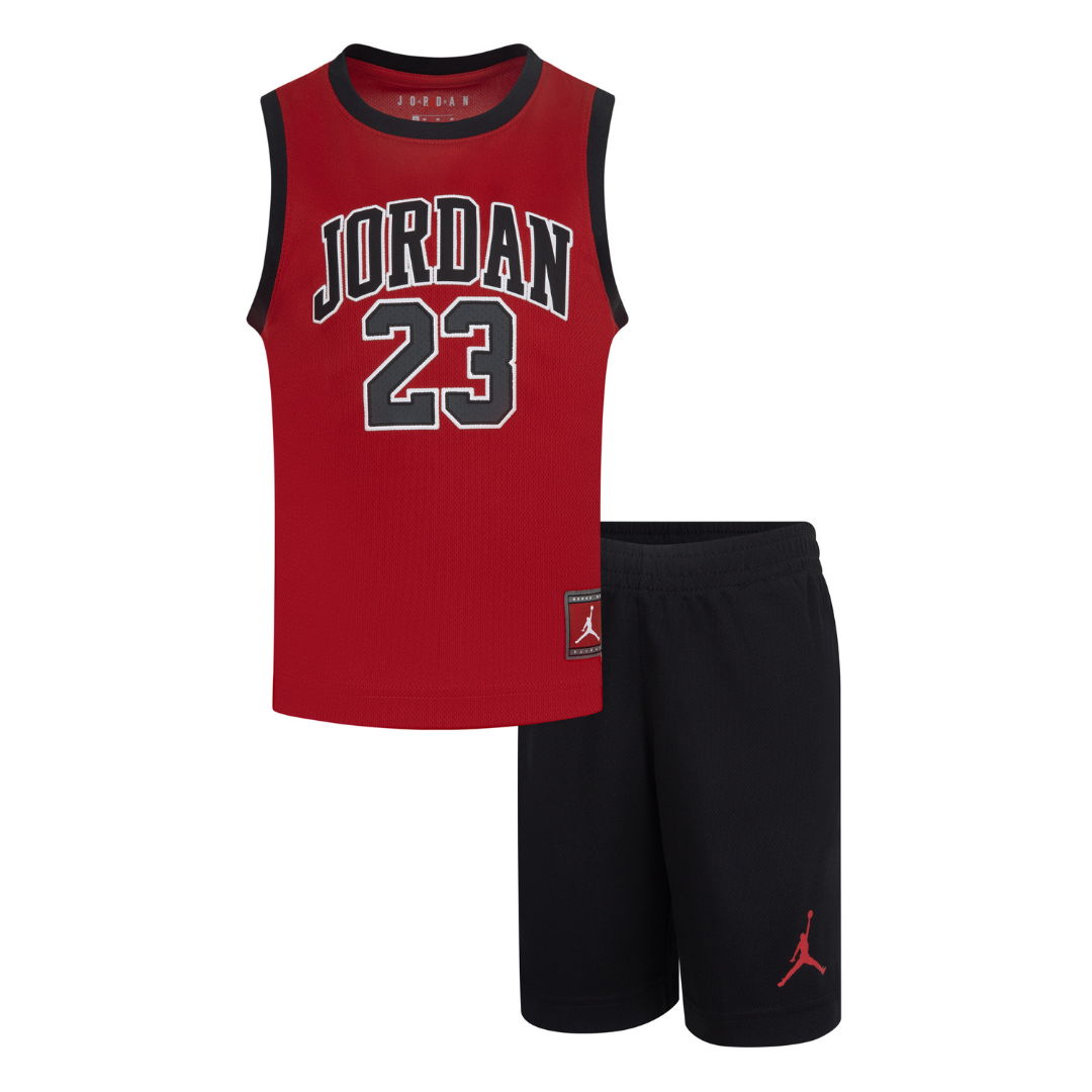 Jordan 23 Jersey Set Black Little Kids