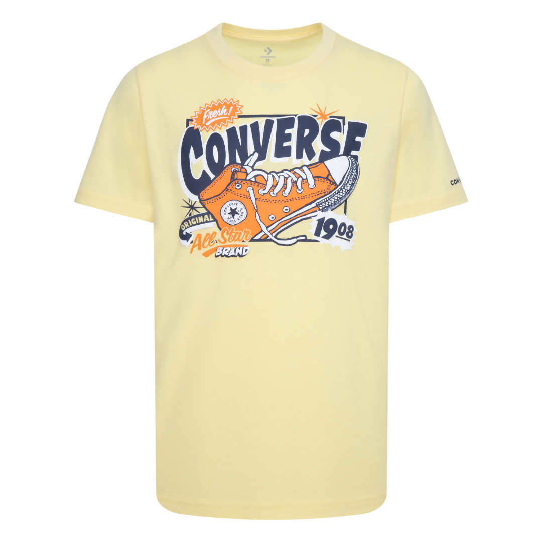 Converse Sun Fresh Sneaker Graphic Tee Like Butter Big Kids