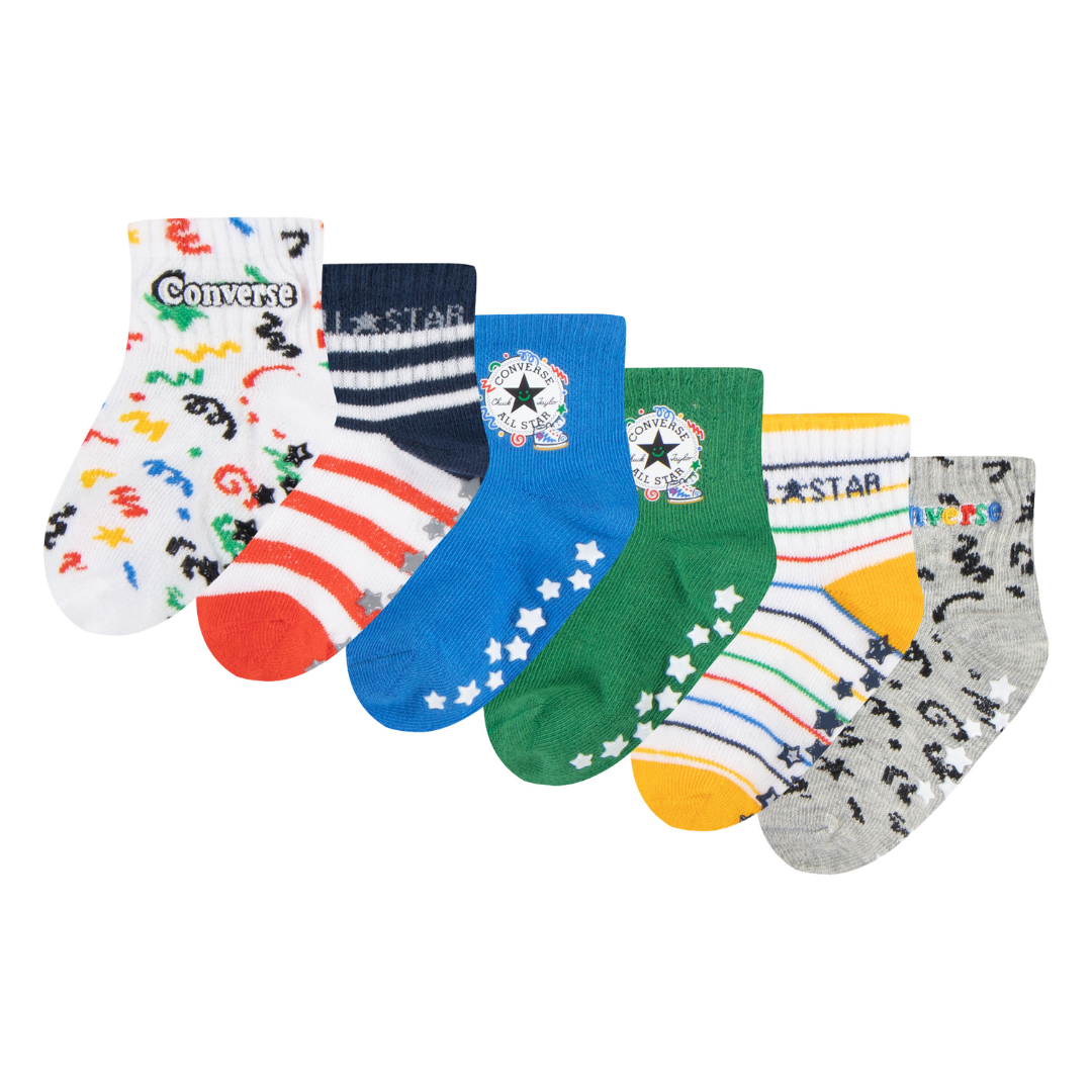 Converse 6 Pack Grippers Sock Infant Rookie MY