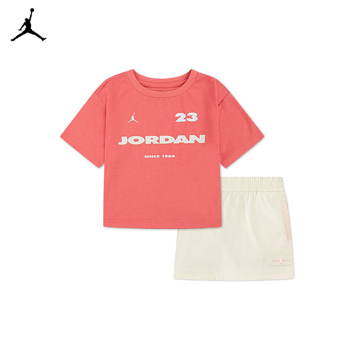 Jordan Girls 2-Piece Crafted Utility T-Shirt & Skort Set (Toddler)