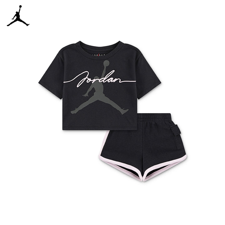 Jordan Girls 2-Piece Hidden in Plain Sight T-Shirt & Shorts Set (Toddler)