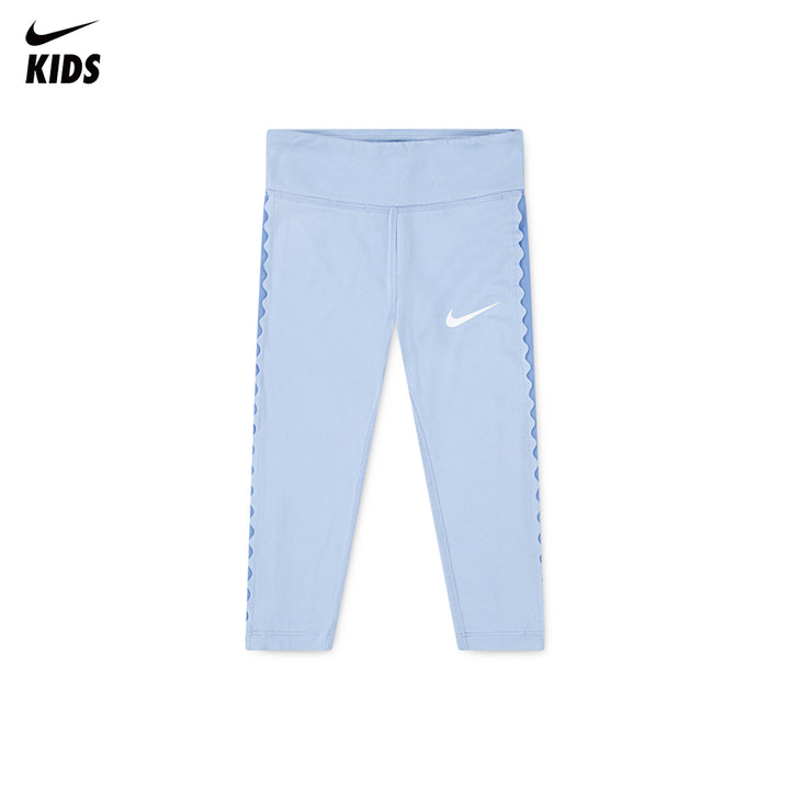 Nike Girls Swoosh Motion Dri-Fit Blue Leggings (Toddler)