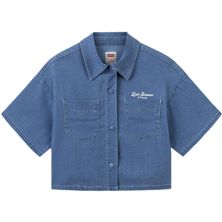 Levi's Loose Denim Shirt (Big Kids)