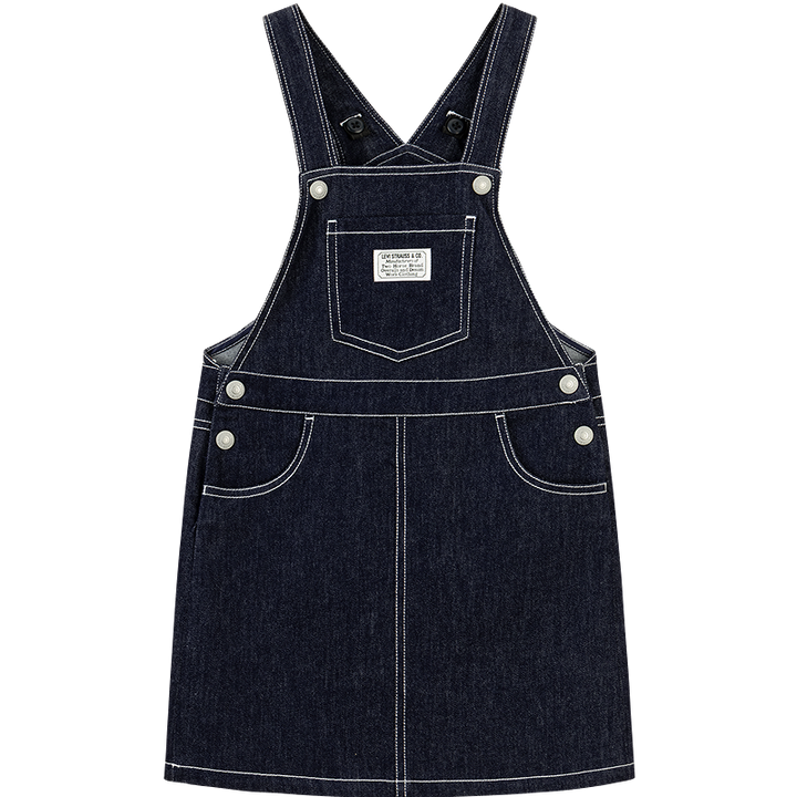 Levi's Girls Jumper Black Overall Dress (Big Kids)
