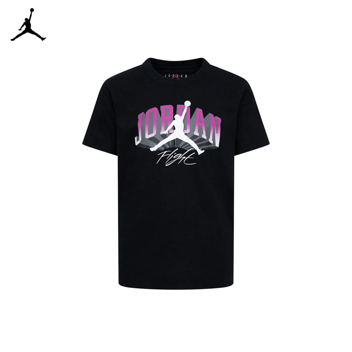 Jordan Girls Push Through Black T-Shirt (Little Kids)