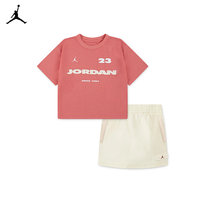 Jordan Girls 2-Piece Crafted Utility T-Shirt & Skort Set (Little Kids)