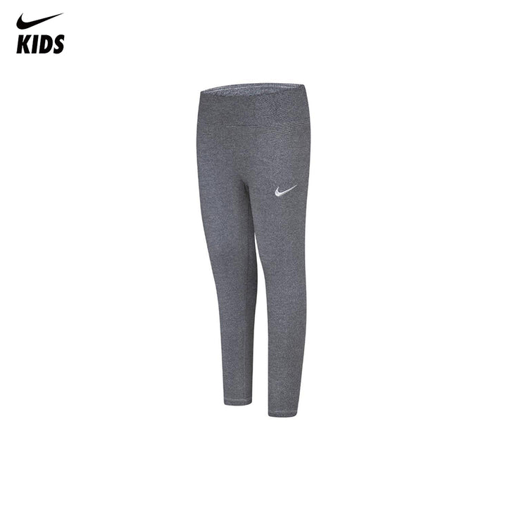 Nike Girls Shine Black Leggings (Little Kids)