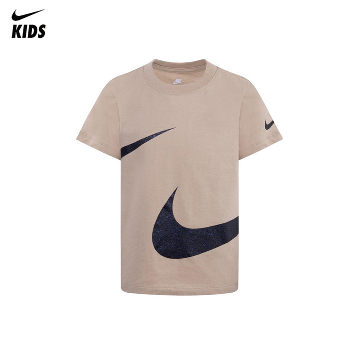 Nike Girls Swoosh Spirit Brown T-Shirt (Little Kids)