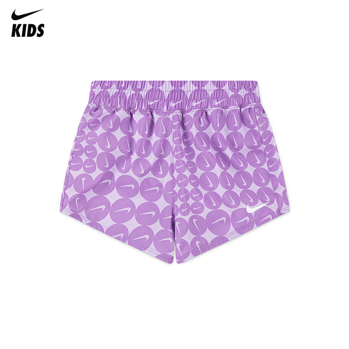 Nike Girls Dri-Fit Woven Training Purple Shorts (Little Kids)