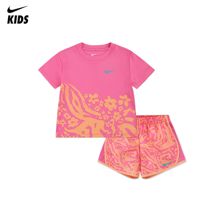 Nike Girls 2-Piece Wild Flower Tempo T-Shirt & Shorts Set (Little Kids)