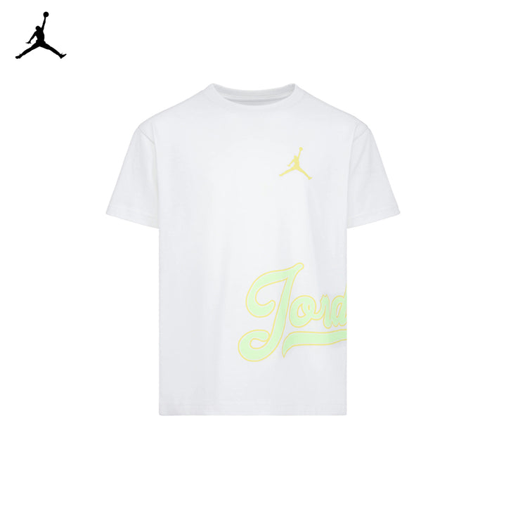 Jordan Girls Wrap Around White T-Shirt (Big Kids)
