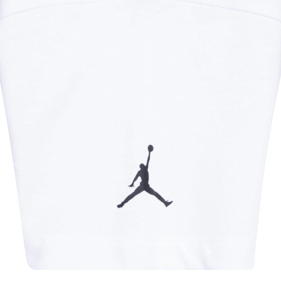 Jordan Throwback Flight Short Sleeve Tee White (Big Kids)