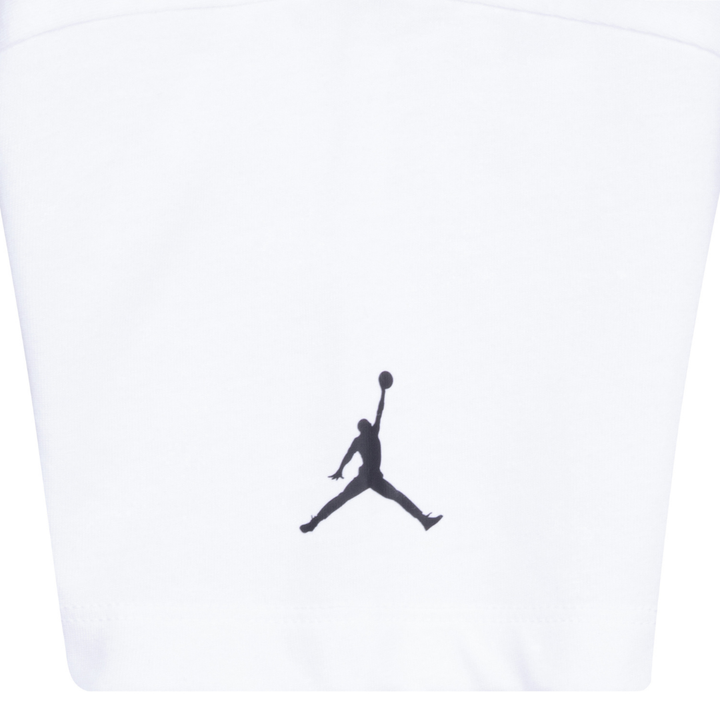 Jordan Throwback Flight Short Sleeve Tee White (Big Kids)