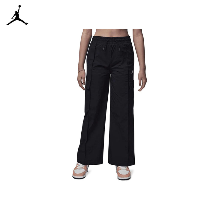 Jordan Girls Double Cargo Woven Black (Big Kids)
