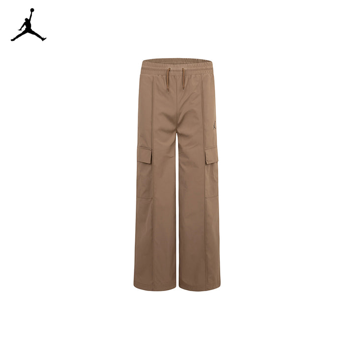 Jordan Girls Double Cargo Woven Brown Pants (Big Kids)