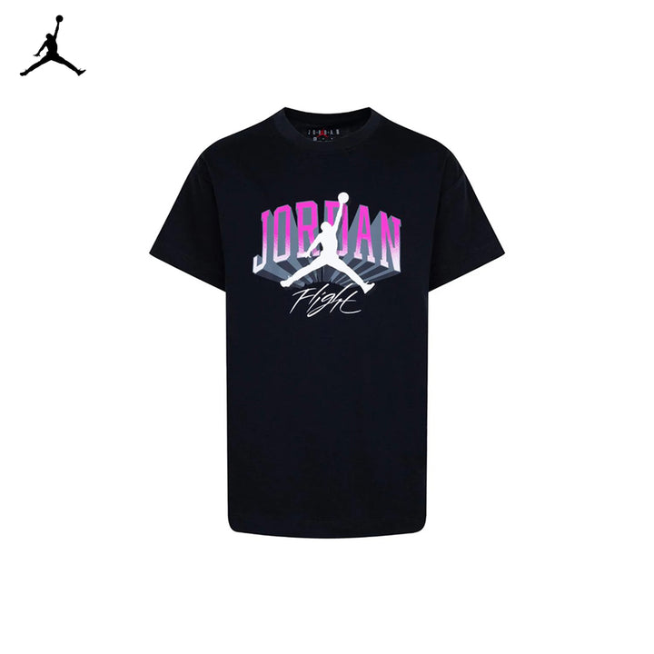 Jordan Girls Push Through Black T-Shirt (Big Kids)