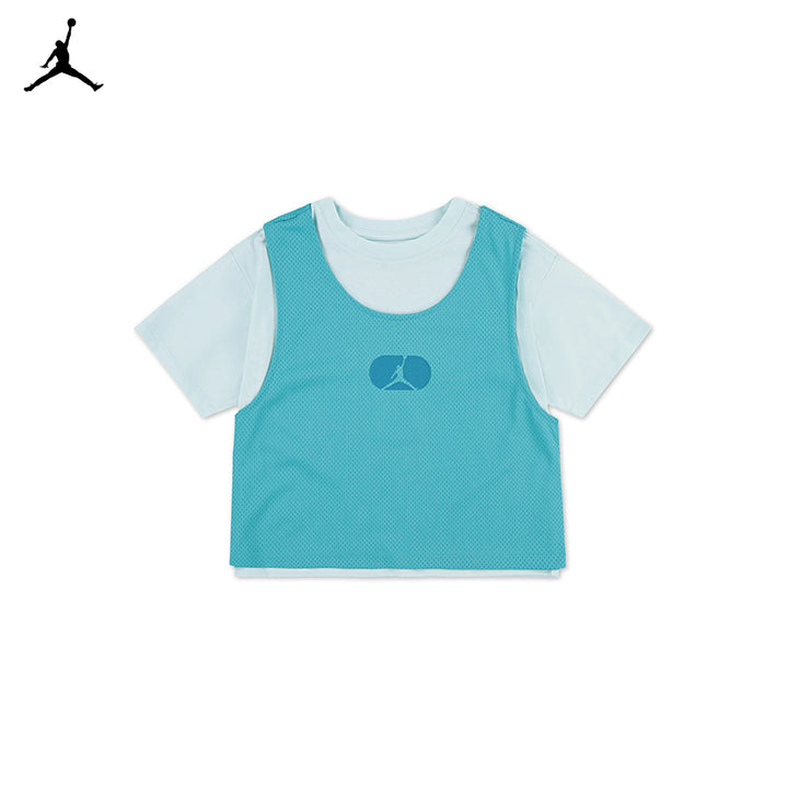 Jordan Girls Training Camp Mesh Overlay Washed Teal (Big Kids)