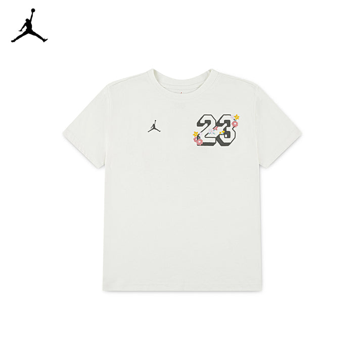 Jordan Girls Summer Bloom Oversized Tee Sail (Big Kids)