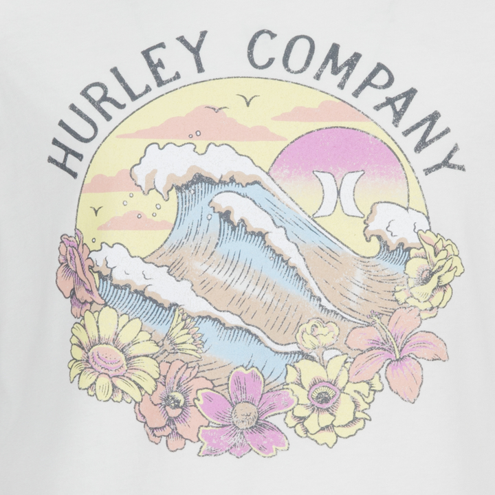 Hurley Coastal Marshmallow Tee (Big Kids)