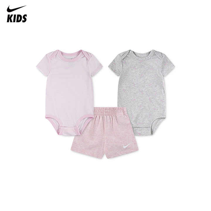 Nike Be Stripe Swooshfetti 2-Pack Bodysuits & Shorts Set (Infant)