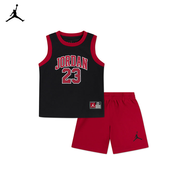 Jordan Boys Jordan 23 Jersey Set Black/Gym Red (Toddler)