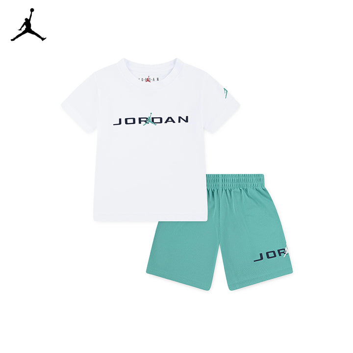 Jordan MJ Baseline Mesh Short Set Washed Teal (Toddler)