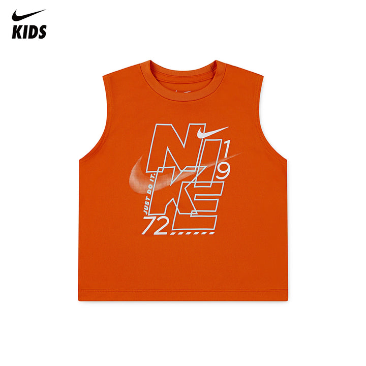 Nike Boys Stack'Em Muscle Orange T-Shirt (Toddler)