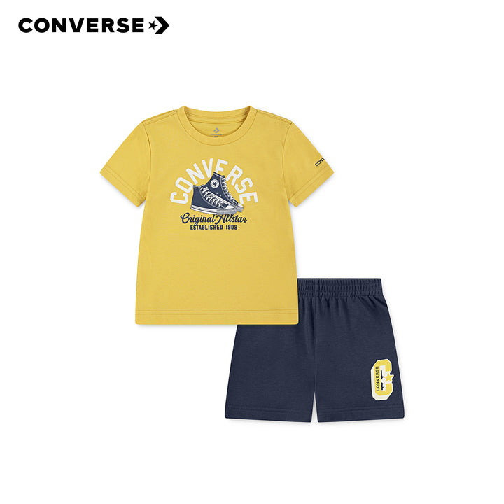 Converse Boys Retro Remix T-Shirt & French Terry Shorts Set (Toddler)