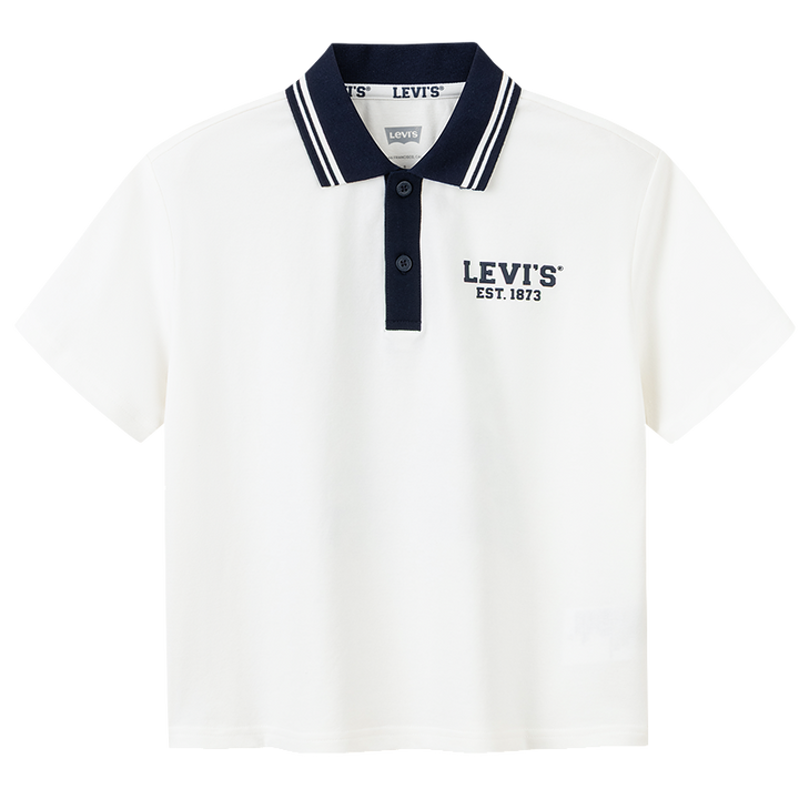 Levi's Boys White Polo T-Shirt (Little Kids)
