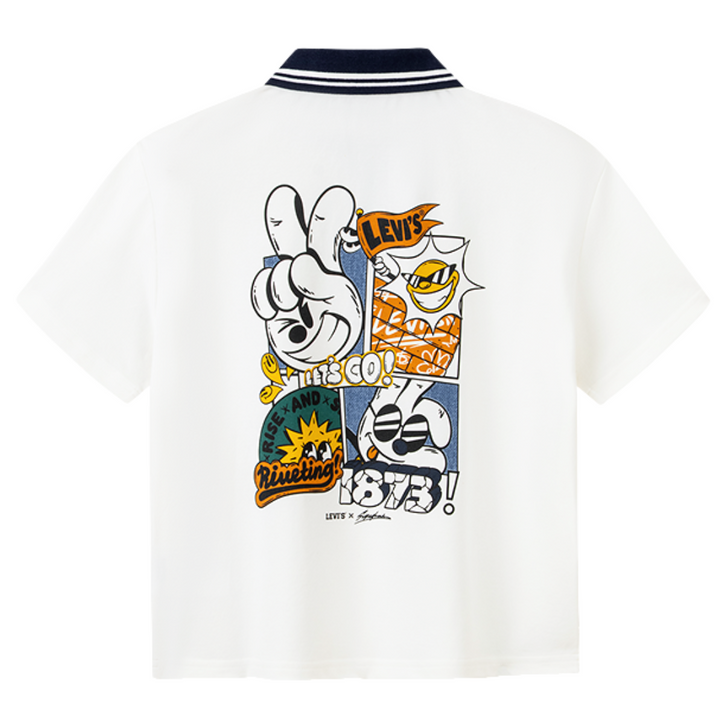 Levi's Boys White Polo T-Shirt (Little Kids)