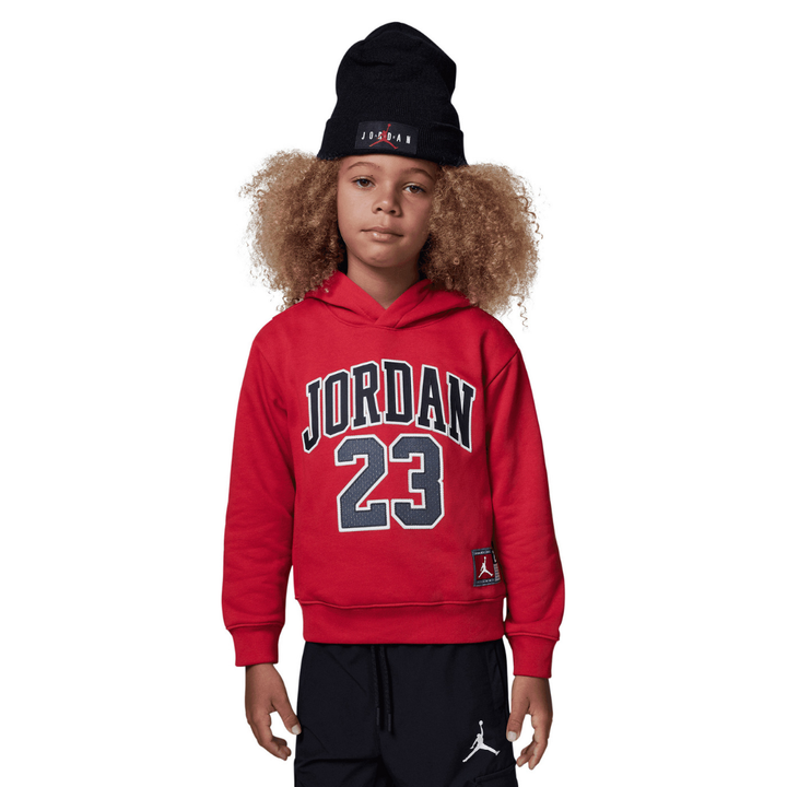 Jordan Fleece Pullover Hoodie Gym Red (Little Kids)