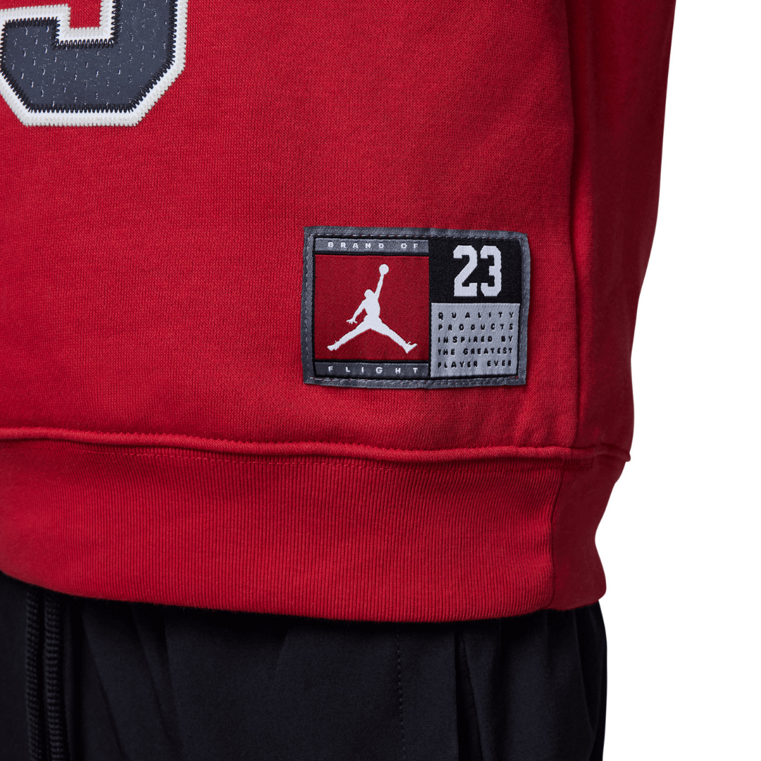 Jordan Fleece Pullover Hoodie Gym Red (Little Kids)