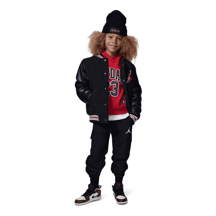 Jordan Fleece Pullover Hoodie Gym Red (Little Kids)