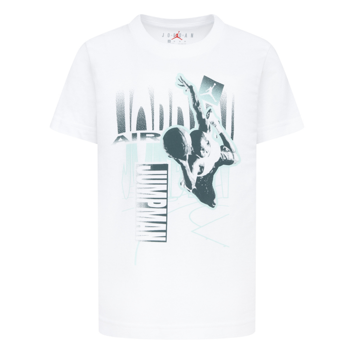 Jordan AJ Court Fade Short Sleeve Tee White (Little Kids)
