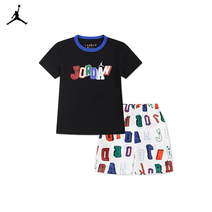 Jordan Boys 2-Piece Court of Legends T-Shirt & White Shorts Set (Little Kids)