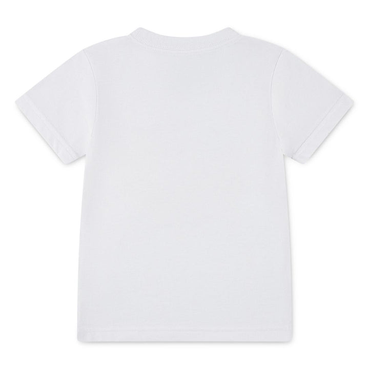 Jordan Boys Basketball Fire T-Shirt White (Little Kids)