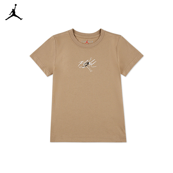 Jordan Boys Flight Haze Brown T-Shirt (Little Kids)