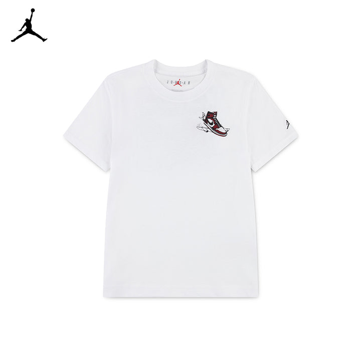 Jordan Boys Varsity Split T-Shirt White (Little Kids)