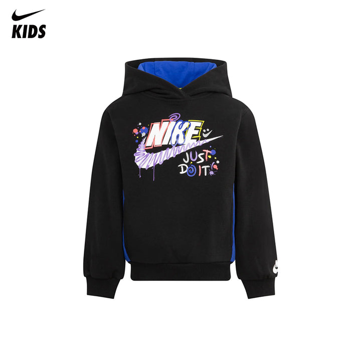 Nike Boys Sportwear Express Yourself Black Hoodie (Little Kids)