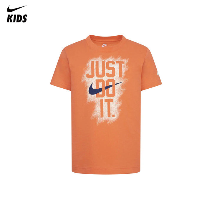 Nike Boys Powder Play Orange T-Shirt (Little Kids)