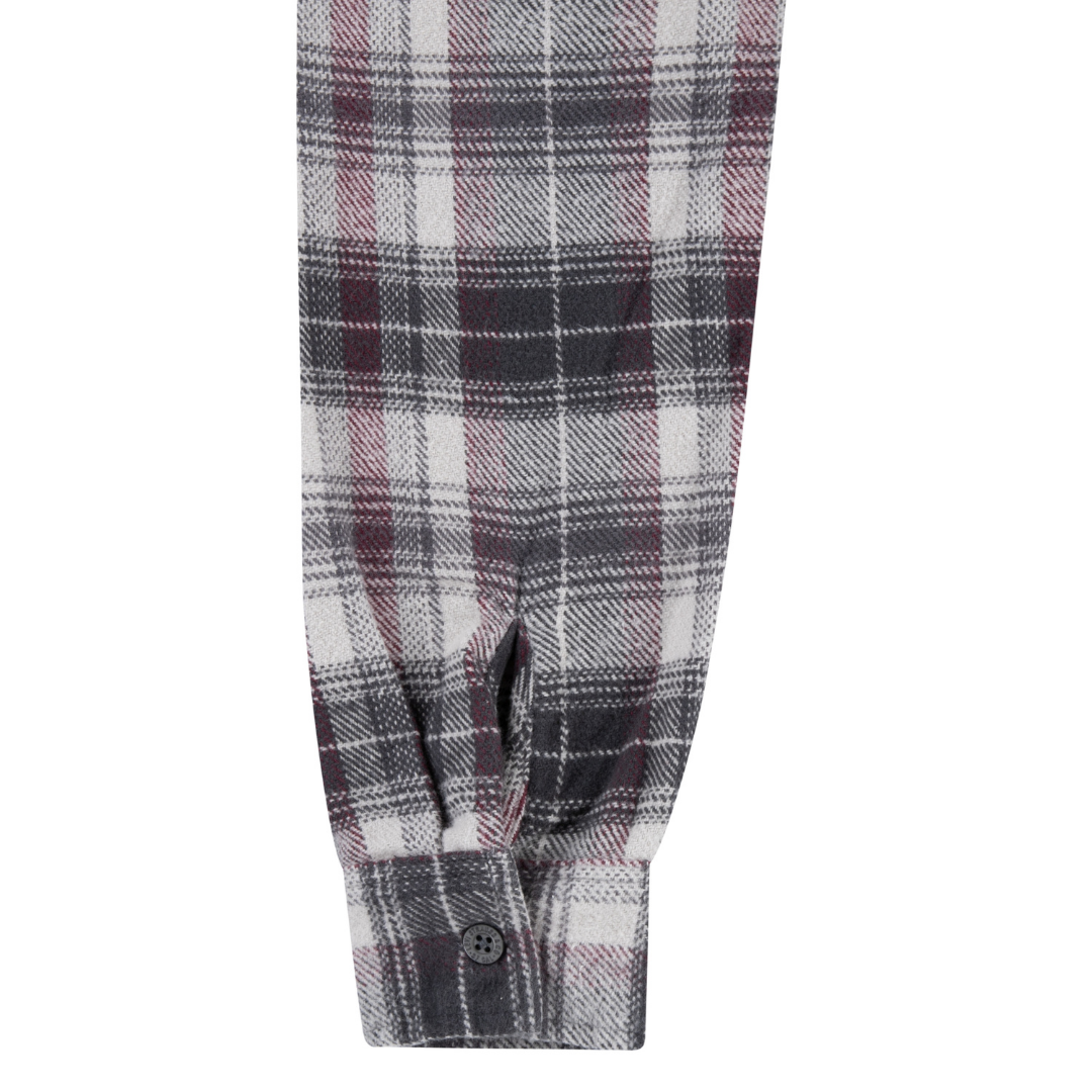 Levi's Hooded Flannel Shirt Castlerock (Big Kids)