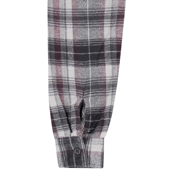 Levi's Hooded Flannel Shirt Castlerock (Big Kids)