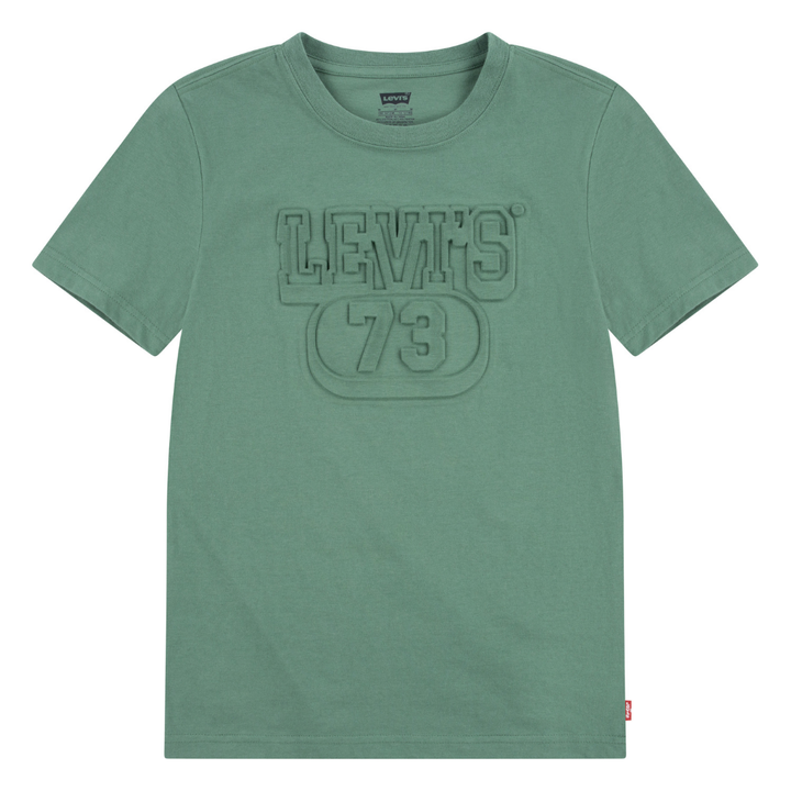 Levi's Embossed Logo Short Sleeve Tee Mrytle (Big Kids)