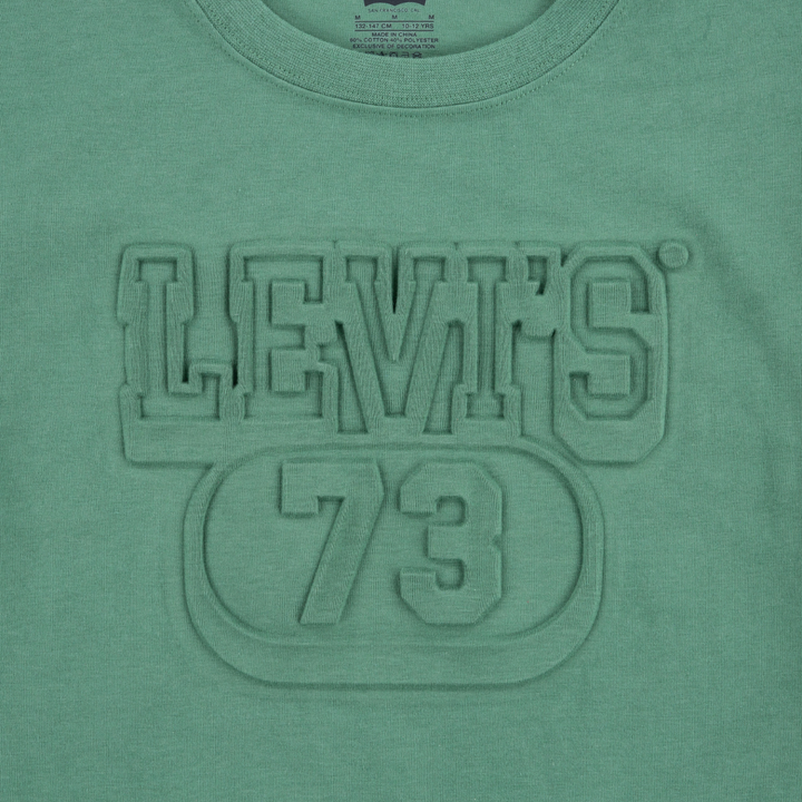 Levi's Embossed Logo Short Sleeve Tee Mrytle (Big Kids)