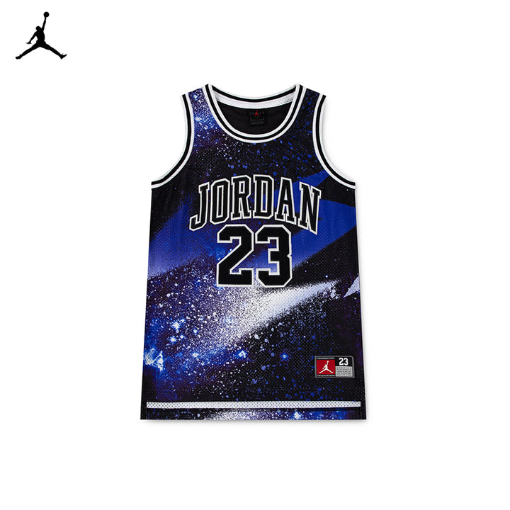 Jordan 23 AOP Tank Top Black Jersey (Big Kids)