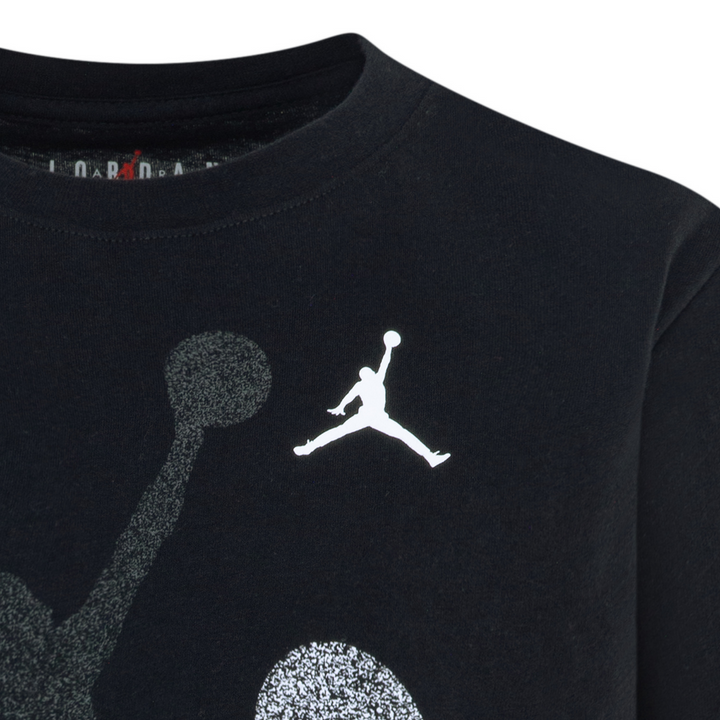 Jordan Gradient Stacked Jumpman Tee Black (Big Kids)