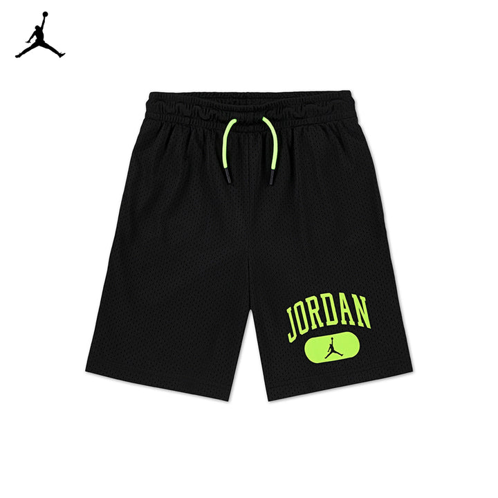 Jordan Boys Mesh PE Black Shorts (Big Kids)