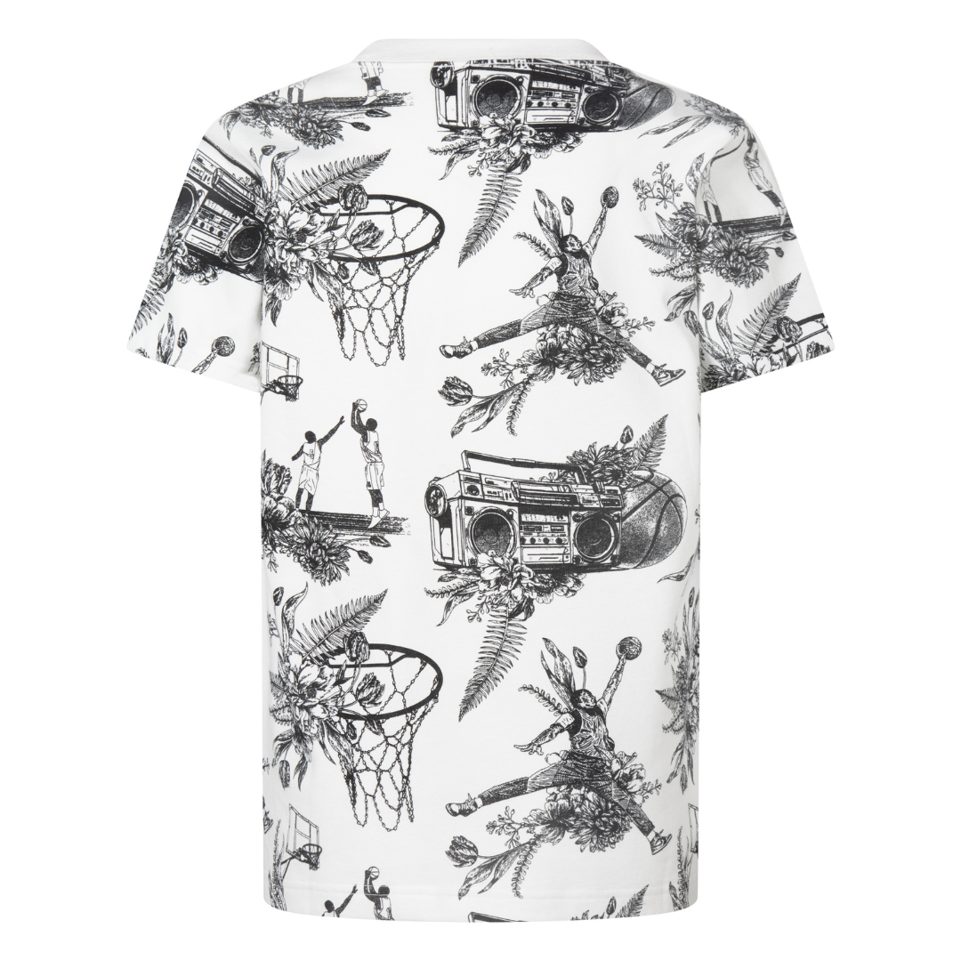 Jordan Sports Sketch Short Sleeve Tee White (Little Kids)