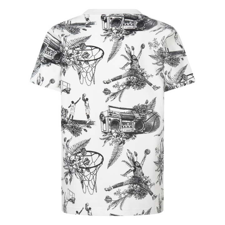 Jordan Sports Sketch Short Sleeve Tee White (Little Kids)